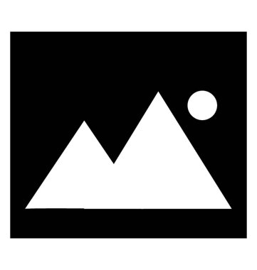 Resim, manzara glif simgesi 