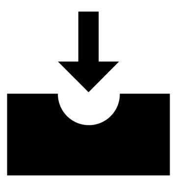 Office çekmece glif simgesini 