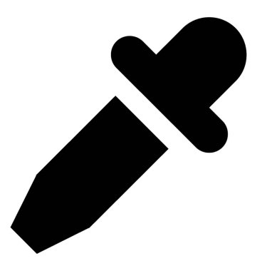 Damlalık glif simge vektör 