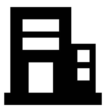 Datacenter glif vektör simgesi 