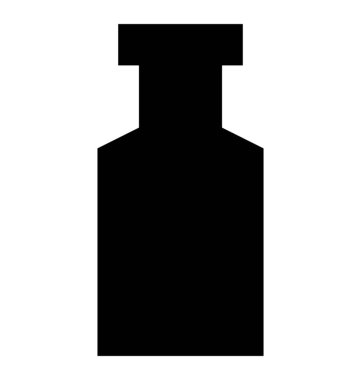Sosu şişe glif simgesi 