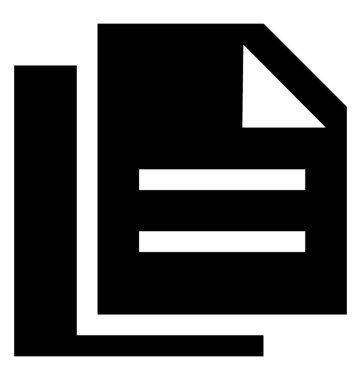 Belge glif vektör simgesi 