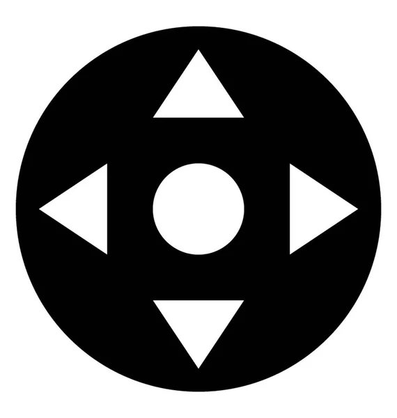 Fernbedienung Glyphen Symbol Vektor — Stockvektor