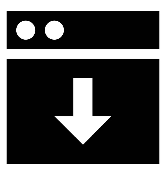 Téléchargement Site Web Layout Glyph Icon — Image vectorielle