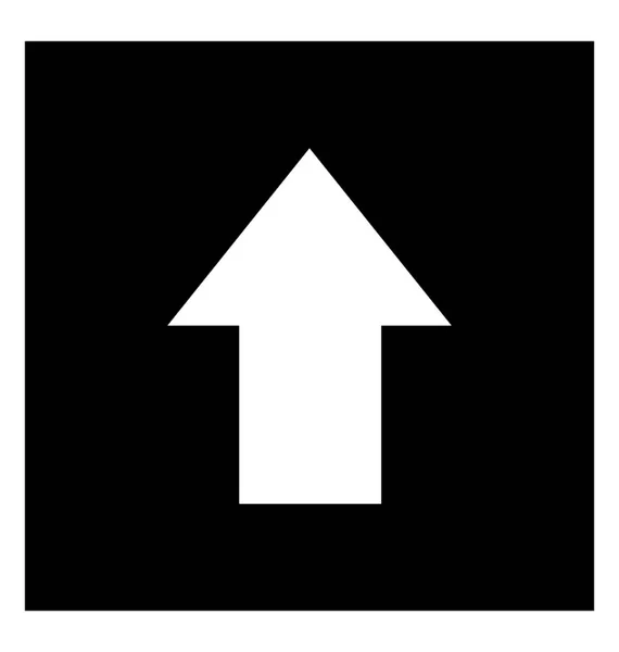 Daten Hochladen Glyphen Symbol — Stockvektor