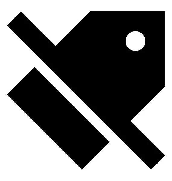 Tag Glyphe Icône Vecteur — Image vectorielle