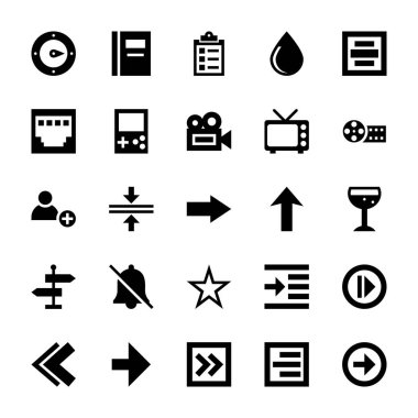 Duyarlı Kullanıcı arayüzü simgeleri bir katı vektör tarzı dizi burada Kullanıcı arayüzü görsel büyük bir çeşitlilik sunmaktır. İyi tanımlanmış bir küme tüm UI kavramlar kapsayan elemanları üretmektedir. Belgili tanımlık bohça kapmak ve ilgili projelerinizde kullanmak