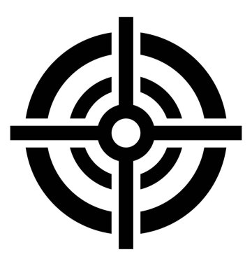 Hedef tahtası glif simgesini 