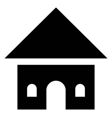 House / ev glif simge oluşturma 