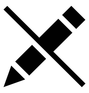 Sanat araçlar glif simgesi 