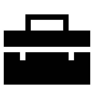 Veritabanı glif vektör simgesi 