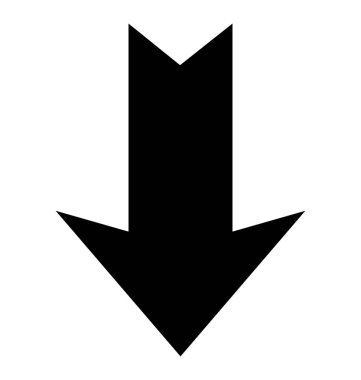 Yer imi glif vektör simgesi 