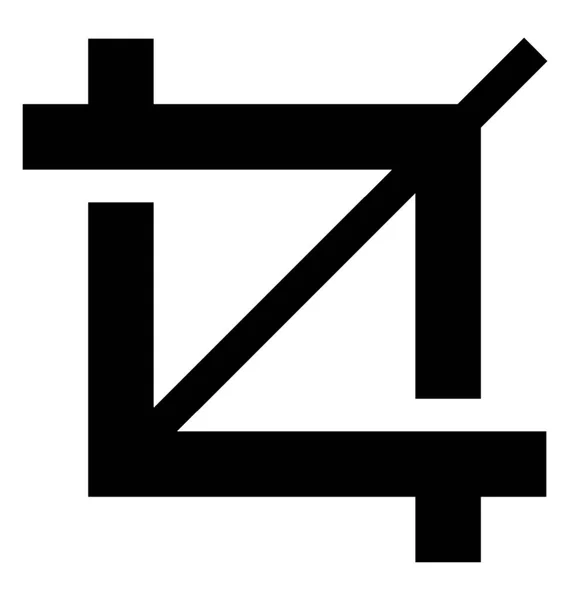 Инструмент Резки Символ Обрезки — стоковый вектор