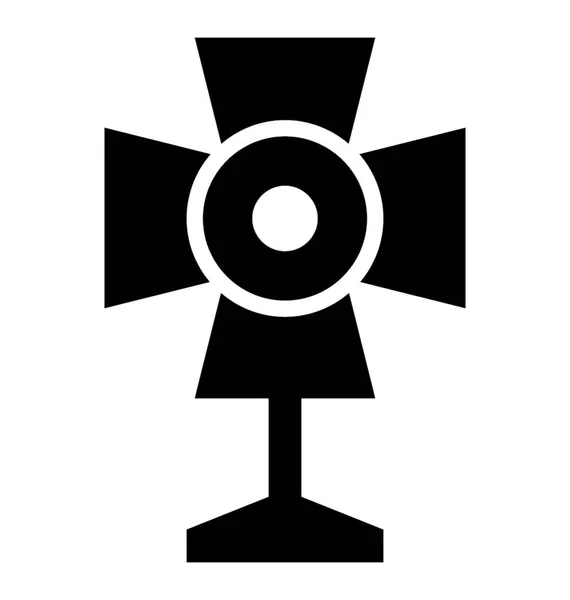 Оборудование Фотоаппаратуры Значок Штатива — стоковый вектор