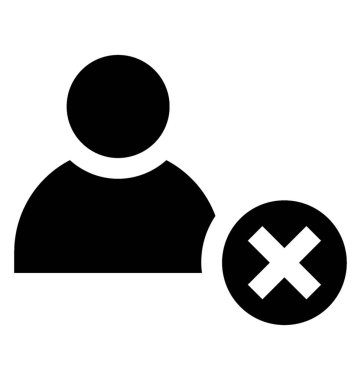 Durmak Kullanıcı veya kişi katı simgesini silmek 