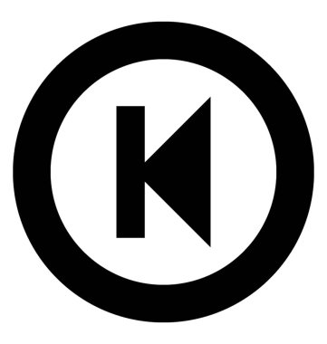 Duraklat düğmesi glif simgesi 