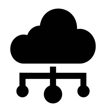 Cloud Computing glif simgesi 