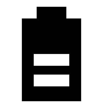 Düşük pil sağlam simgesi