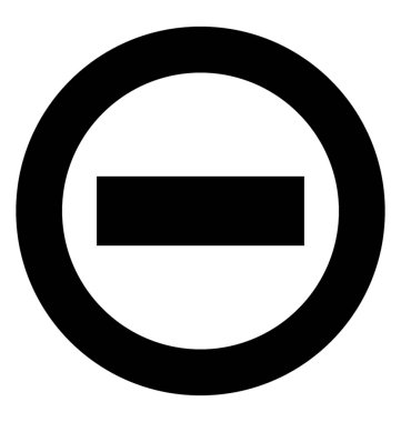 Hata işareti glif vektör