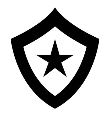 Savunma veya askeri kalkan kutsal kişilerin resmi 