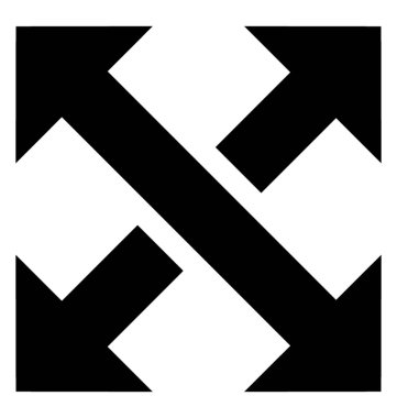 Ok simgesi tasarım büyütmek 