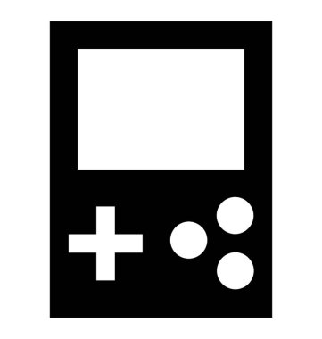 Vintage oyun glif simgesi 