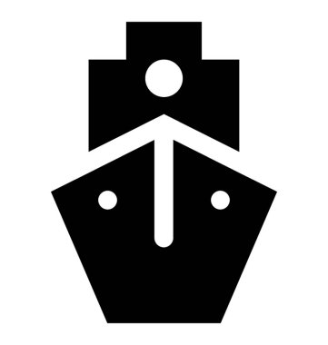 Gemi simge tasarlamak vektör