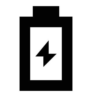 Şarj bağlanmak glif simgesi 