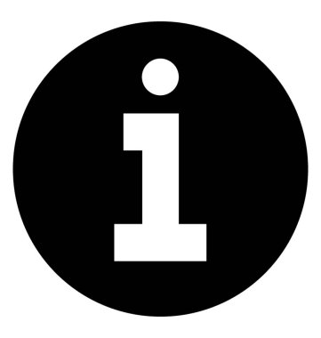 Bilgi: sembol simge vektör