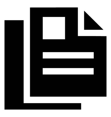 Belge dosya simge vektör simgesi 