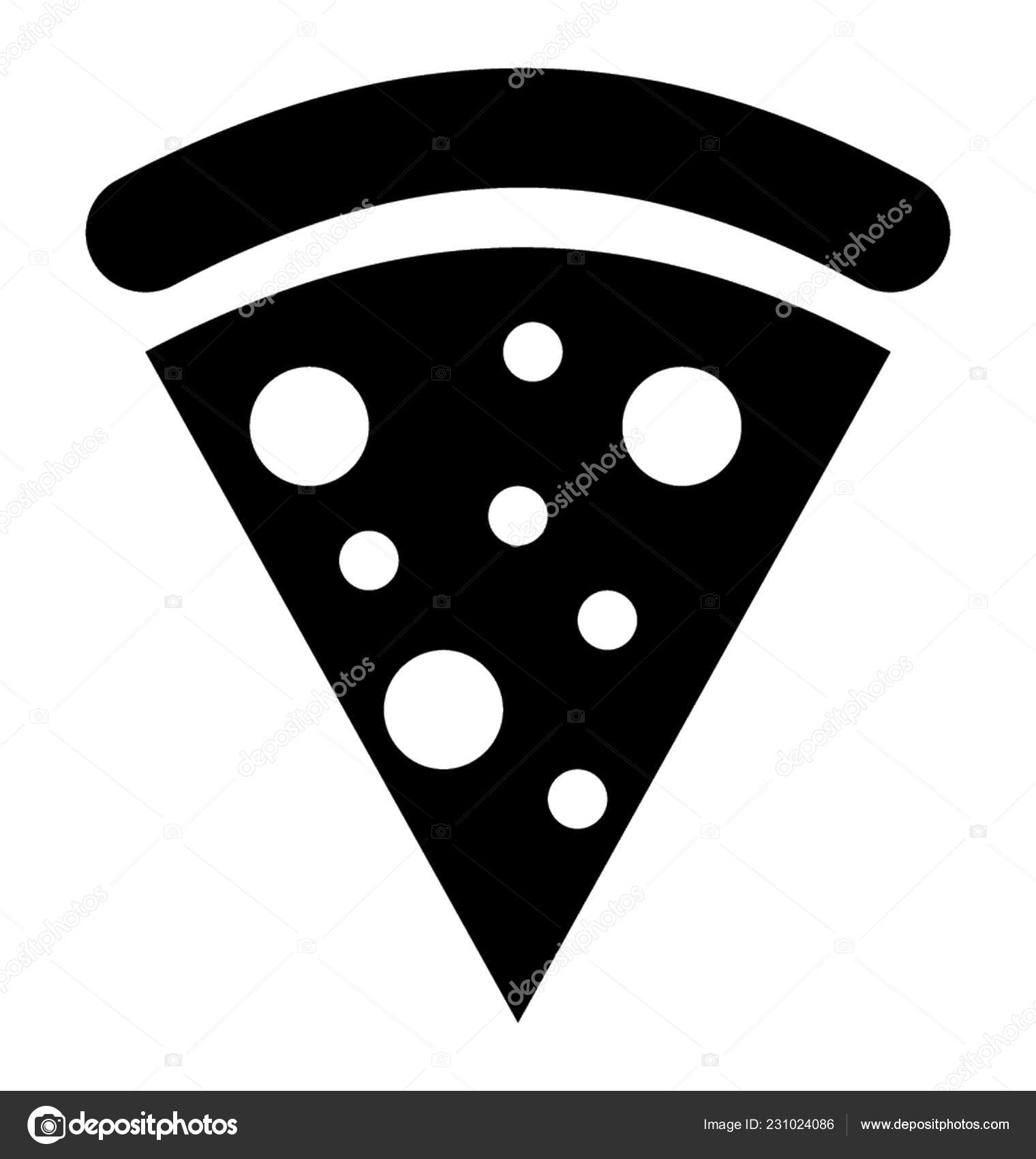 Glifo Icono Una Rebanada Pizza Vector de stock #231024086 de ©vectorsmarket, image size:1520x1700