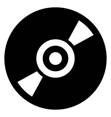 Disk sağlam vektör simgesi 