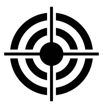 Hedef tahtası katı simgesini 