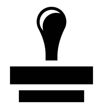 Damga sağlam vektör simgesi 