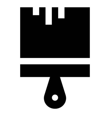 Fırça kabartma simgesini boya