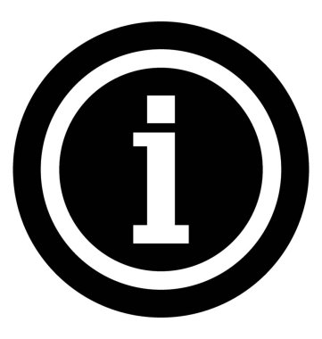 Bilgi: sembol simge vektör