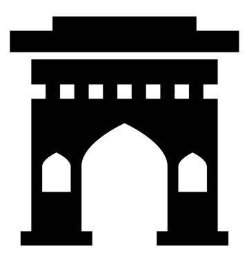 Tarihsel stili giriş kapısı simgesi