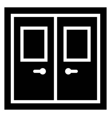 Dolap katı simge vektör