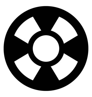 Fan glif simge vektör