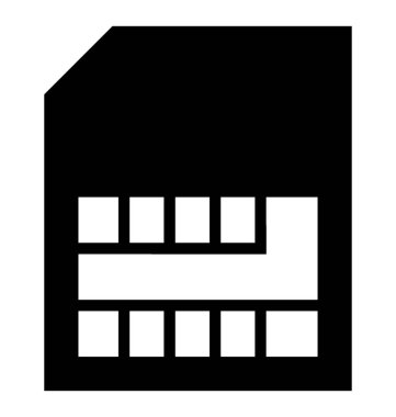 Harici depolama kartı, d kart vektör