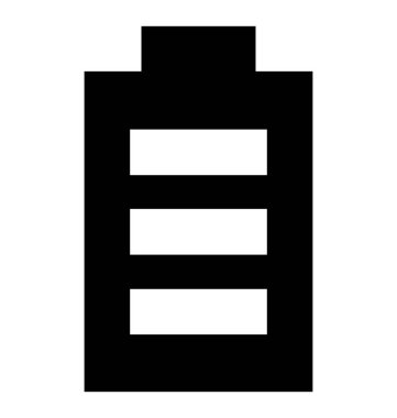 Düşük pil sağlam simgesi