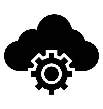 Bulut Hizmetleri glif simgesi