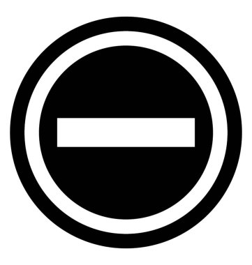 Hata işareti glif vektör