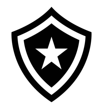 Savunma veya askeri kalkan kutsal kişilerin resmi 