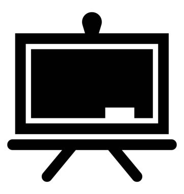 Blackboard glif vektör simgesi
