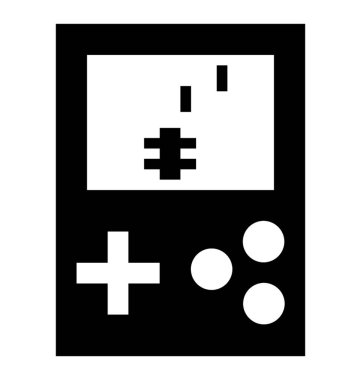 Vintage oyun glif simgesi