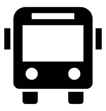 Demiryolu araç, tren katı simgesi