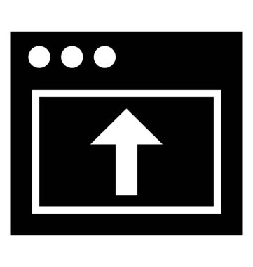 Web sitesi glif simgesine yükleme veri 