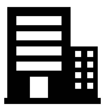 Datacenter glif vektör simgesi