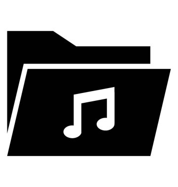 Müzik klasörü katı simgesi